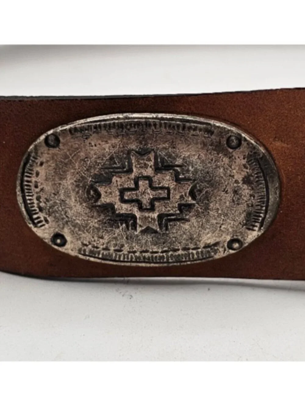 Handmade Western Leather Belt w/ Braided Detail & Engraved